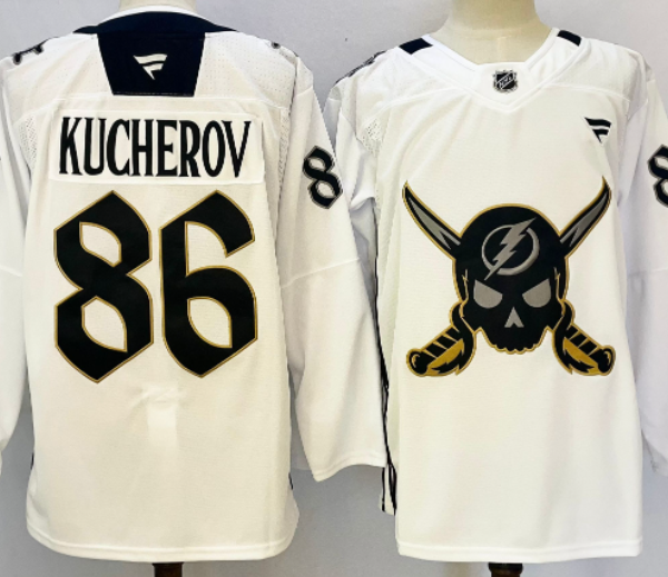 Tampa Bay Lighting Nikita Kucherov #86 Ice Hockey Jersey