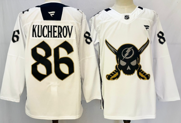 Tampa Bay Lighting Nikita Kucherov #86 Ice Hockey Jersey