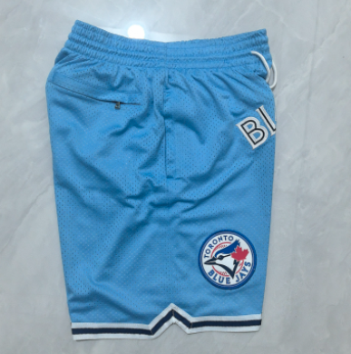 Toronto Blue Jays Stitched Men Light Blue Sports Shorts - Image 2
