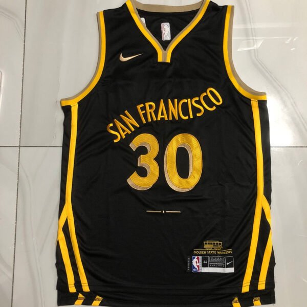 Authentic City Edition #30 Stephen Curry Warriors Basketball Jerseys