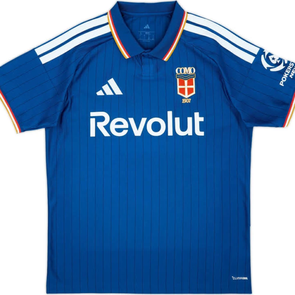 26/27 Como Home Blue Football Shirt