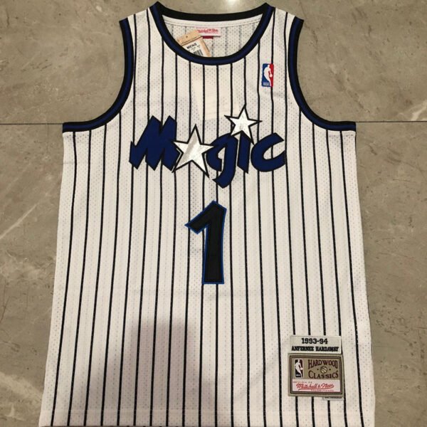 Hardwood Classics Men Dense Embroidered #1 Penny Hardaway Orlando Magic Basketball Jerseys
