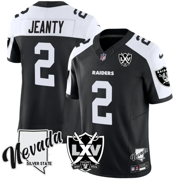 Men's Las Vegas Raiders Ashton Jeanty #2 Vapor Limited Jersey Nike