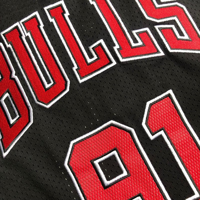 Dense Embroidery #91 Dennis Rodman Chicago Bulls NBA Finals Jerseys Mitchell & Ness - Image 3