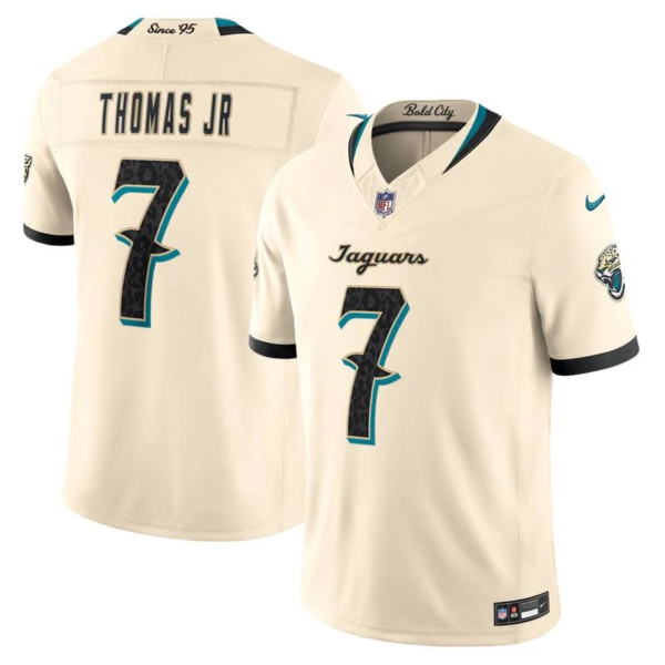 New Jaguars Men #7 Brian Thomas Jr All Stitched Jersey S-3XL