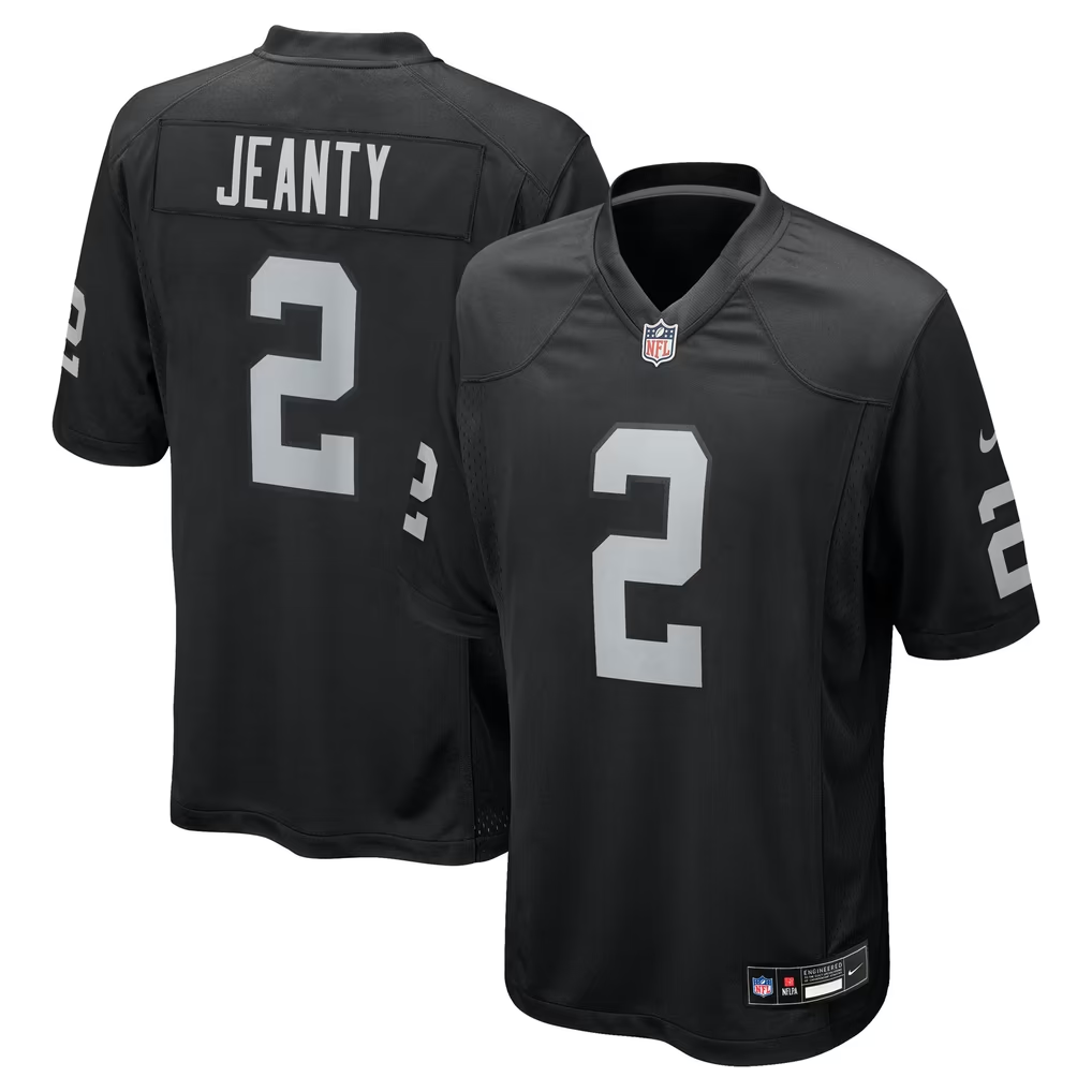 Youth Nestelin Ashton Jeanty Las Vegas Raiders #2 Jersey Nike