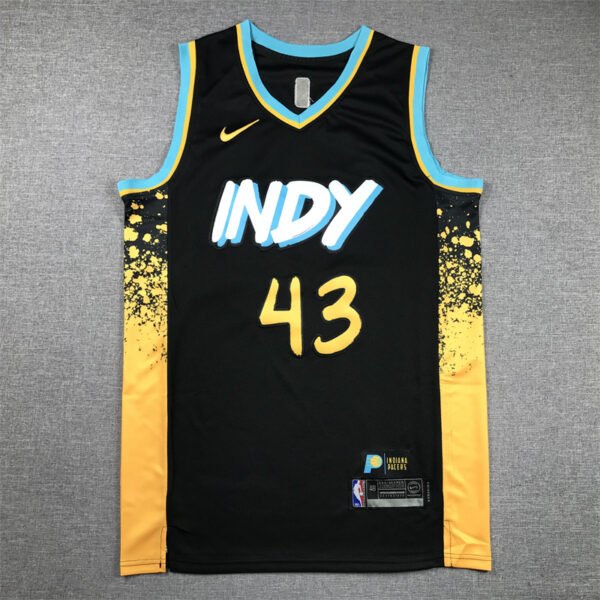 Stitched Pascal Siakam #43 Indiana Pacers NBA Men Jersey Nike