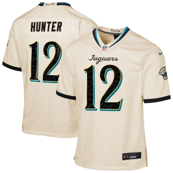 Youth Jacksonville Jaguars Travis Hunter Nike Teal Black Team Kids Jersey