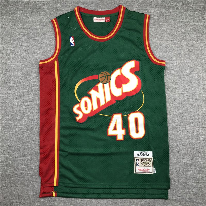 Seattle SuperSonics Classical 40 Kemp Stitched Jersey Mitchell & Ness - Image 4