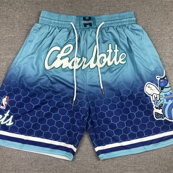 Charlotte Hornets 7 Styles Stitched Basketball Shorts
