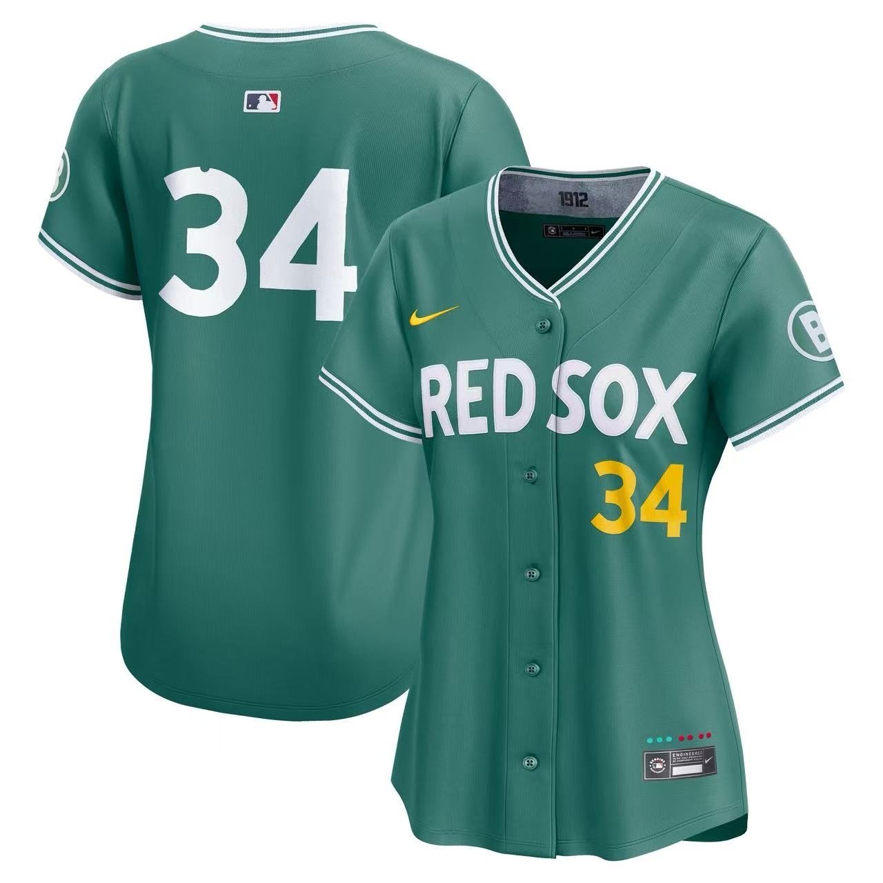 Women Style Boston Red Sox Breathable S-XL MLB Shirts Nike - Image 2