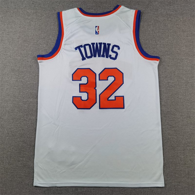 New York Knicks Karl-Anthony Towns Nike Embroidered NBA Star Jersey - Image 2