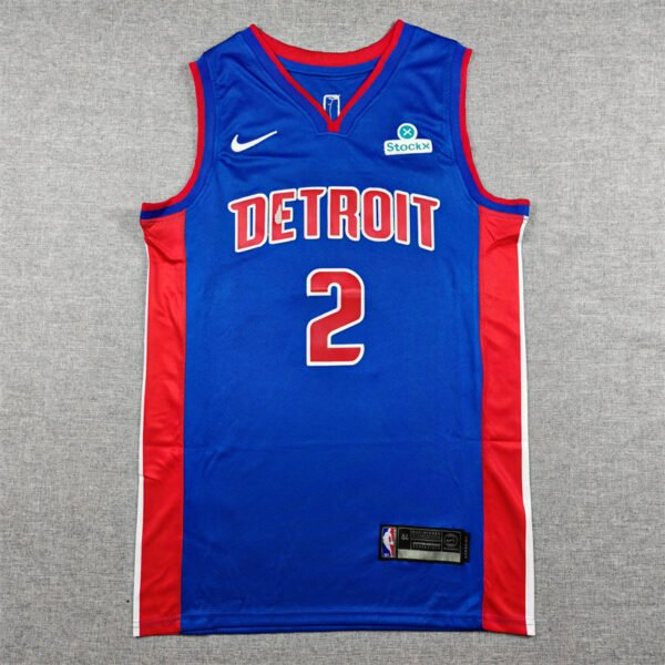 Detroit Pistons Cade Cunningham #2 Mens Stitched Basketball Jersey