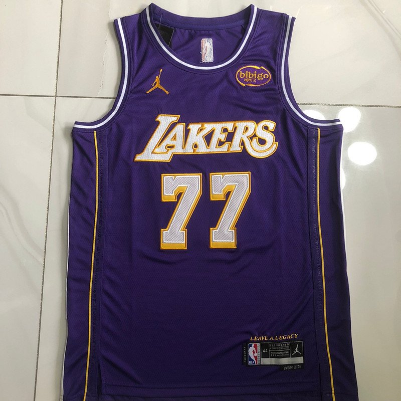 Los Angeles Lakers Luka Doncic 77 Dense Nike NBA Jersey