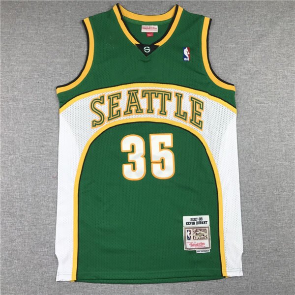 Sonics Kevin Durant 35 Stitched NBA Jersey Mitchell & Ness