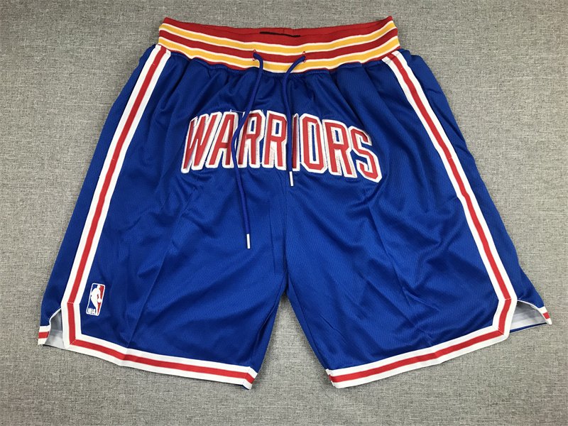 Golden State Warriors Just Don Stitched NBA Shorts