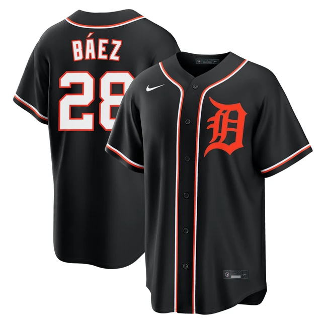 2026 New Stitched Men 31 Greene 7 McGonigle 28 Baez Baseball Jerseys Nike - Image 3