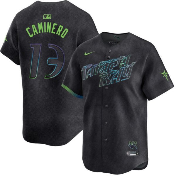 JUNIOR CAMINERO #13 TAMPA BAY RAYS CITY CONNECT LIMITED JERSEY